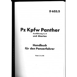 Panther tank - driver's manual